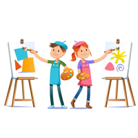 Lib Art Lab Painting Badge