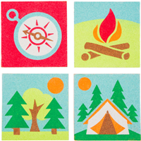 Lib Art Lab “Camp Sand Art”  Badge